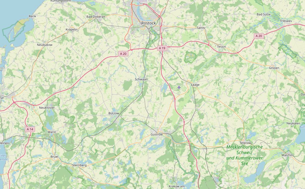 Karte: Rukieten und Umgebung